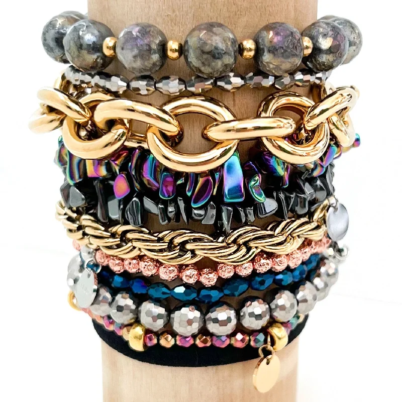 Shop Dazzling Jewelry At The Best Prices Metallic Mix Bracelet Collection