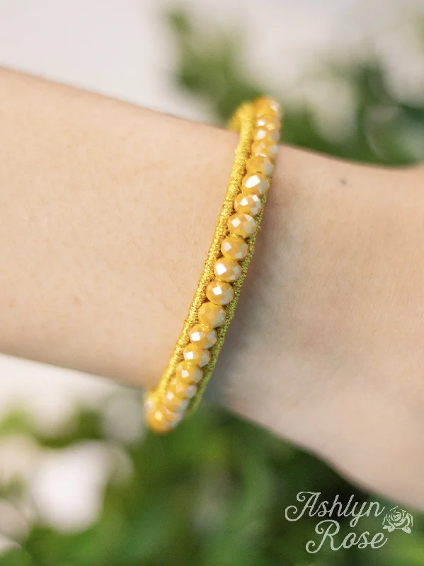 Glamorous Jewelry, Glamorous Deals – Shop Now The Essential Stackable Beaded Bracelet, Mustard Glamorous Jewelry, Glamorous Deals – Shop Now The Essential Stackable Beaded Bracelet, Mustard