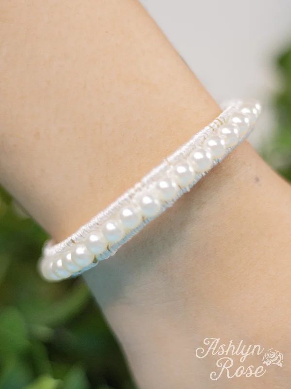 Luxury Jewelry Without The Luxury Price Tag The Essential Stackable Beaded Bracelet, White Luxury Jewelry Without The Luxury Price Tag The Essential Stackable Beaded Bracelet, White