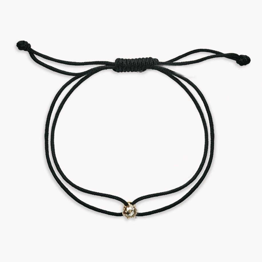 Exclusive Jewelry Discounts – Shop Now For Savings the supernova contemplation cord bracelet - 10k yellow gold, black cord