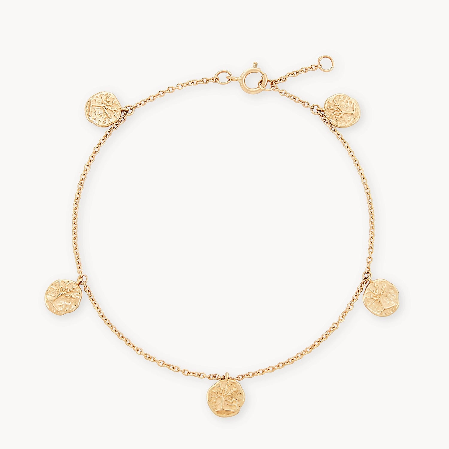 Modern Jewelry At Exclusive Discounts – Shop Today tree of life mini coin bracelet - 14k yellow gold