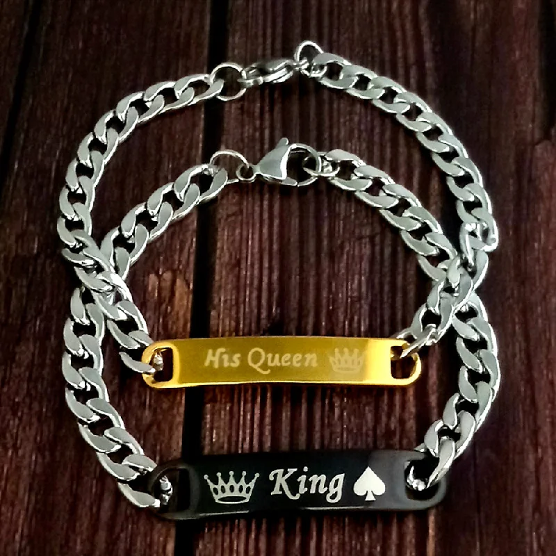 Sparkle More For Less – Jewelry Sale Happening Now Urbana Rhodium Plated Combo Of His Queen And King Valentine Gift