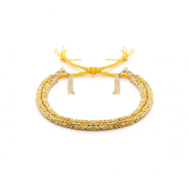 Best-Selling Jewelry Styles Now At Exclusive Discounts Yellow Bolo Fringe Bracelet