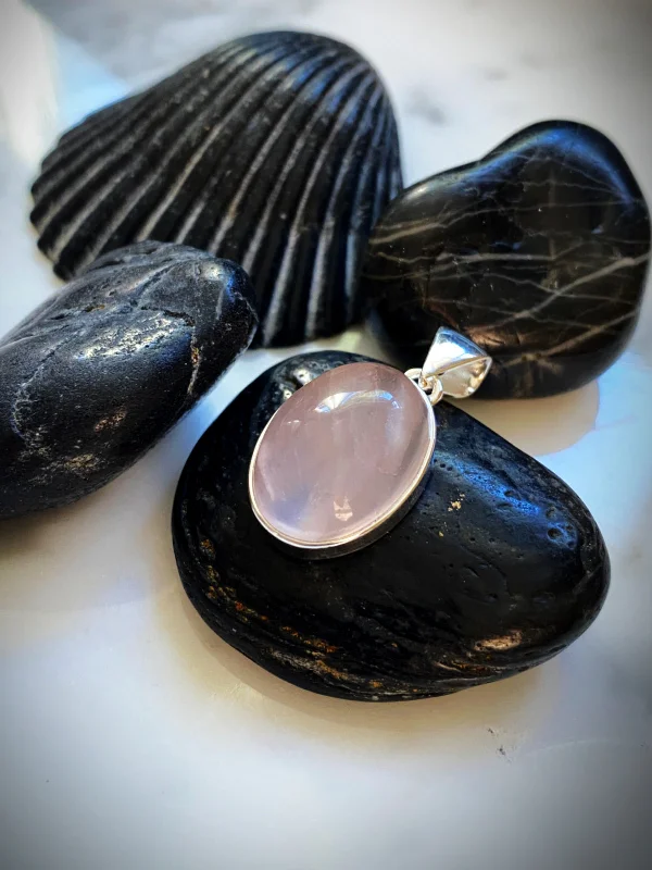 Unbeatable Offers On Luxury And Everyday Jewelry Rose Quartz Cabochon Pendant