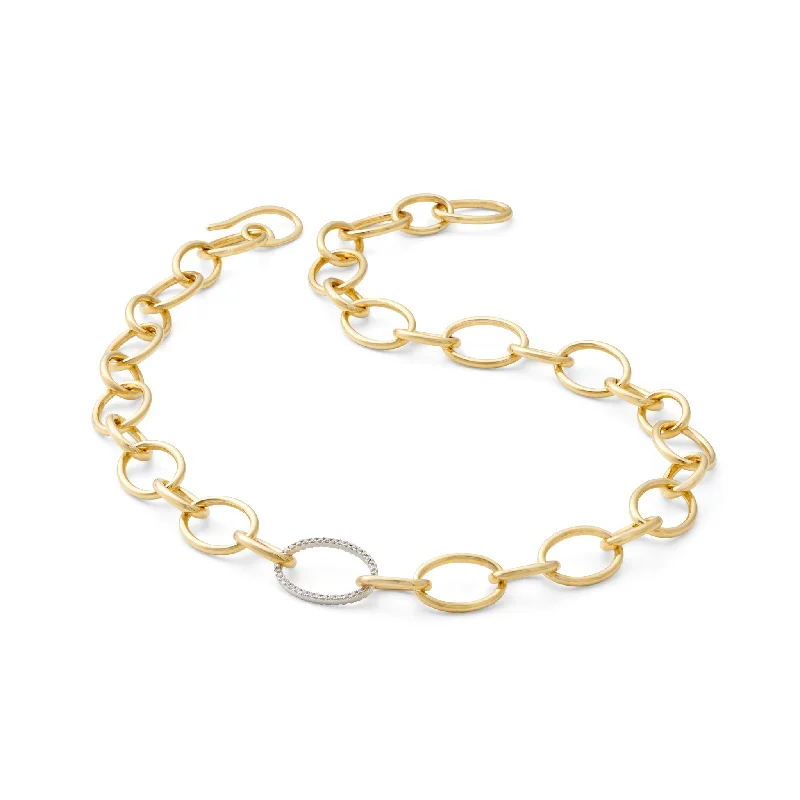 Your Perfect Accessory Now At The Best Price Gold & Diamond Link Necklace