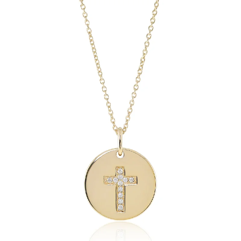 Shop High-Quality Jewelry At Jaw-Dropping Discounts Diamond Cross Round Pendant Necklace Shop High-Quality Jewelry At Jaw-Dropping Discounts Diamond Cross Round Pendant Necklace