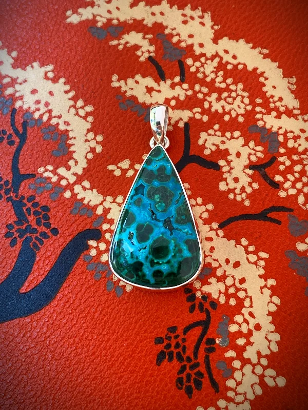 Jewelry Clearance Event – Last Chance For Stunning Deals Azurite Malachite Pendant
