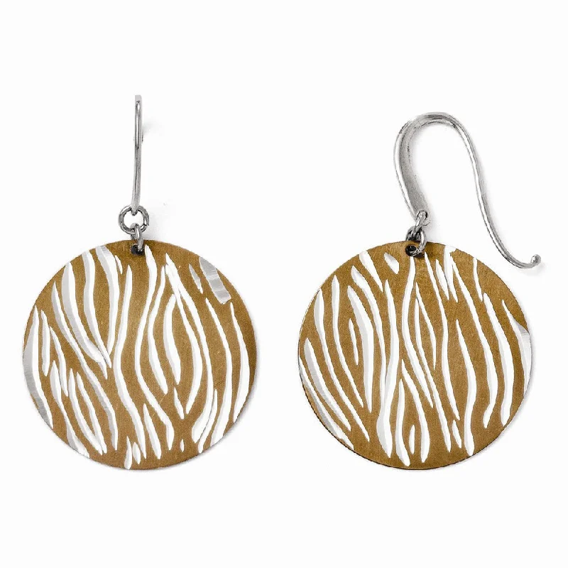 Seasonal Jewelry Deals – Elevate Your Style 29mm Cognac Animal Print Disc Dangle Earrings in Sterling Silver Seasonal Jewelry Deals – Elevate Your Style 29mm Cognac Animal Print Disc Dangle Earrings in Sterling Silver