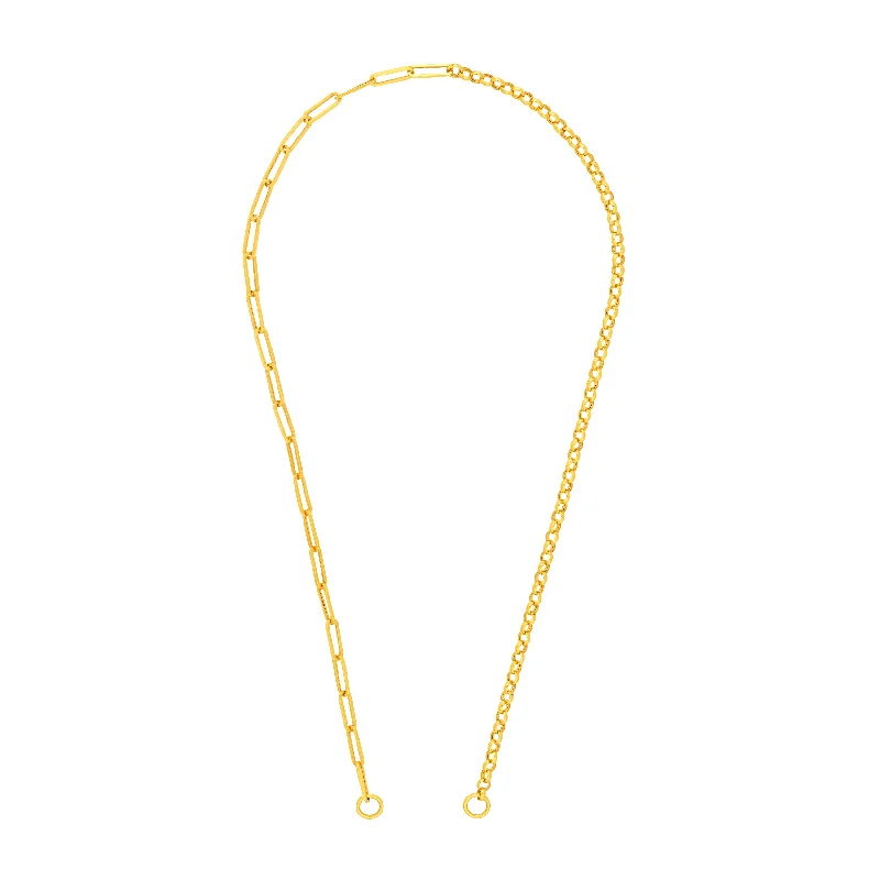 The Jewelry Sale You've Been Waiting For Is Here 50/50 Paper Clip + Rolo Split Chain