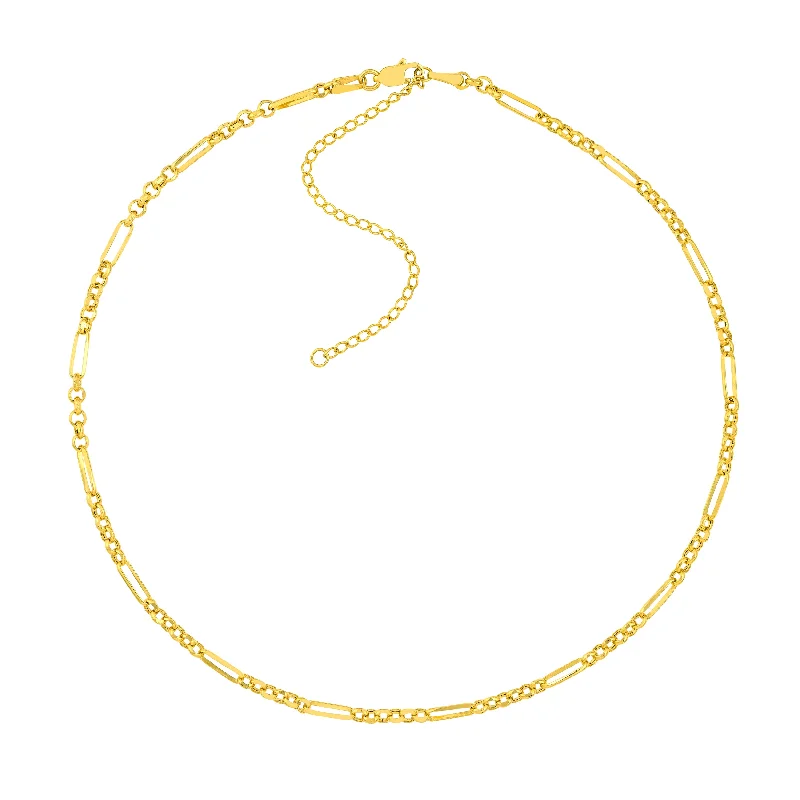 Luxury Jewelry At Budget-Friendly Prices – Grab Yours Now 6+1 Rolo Paper Clip Adjustable Choker