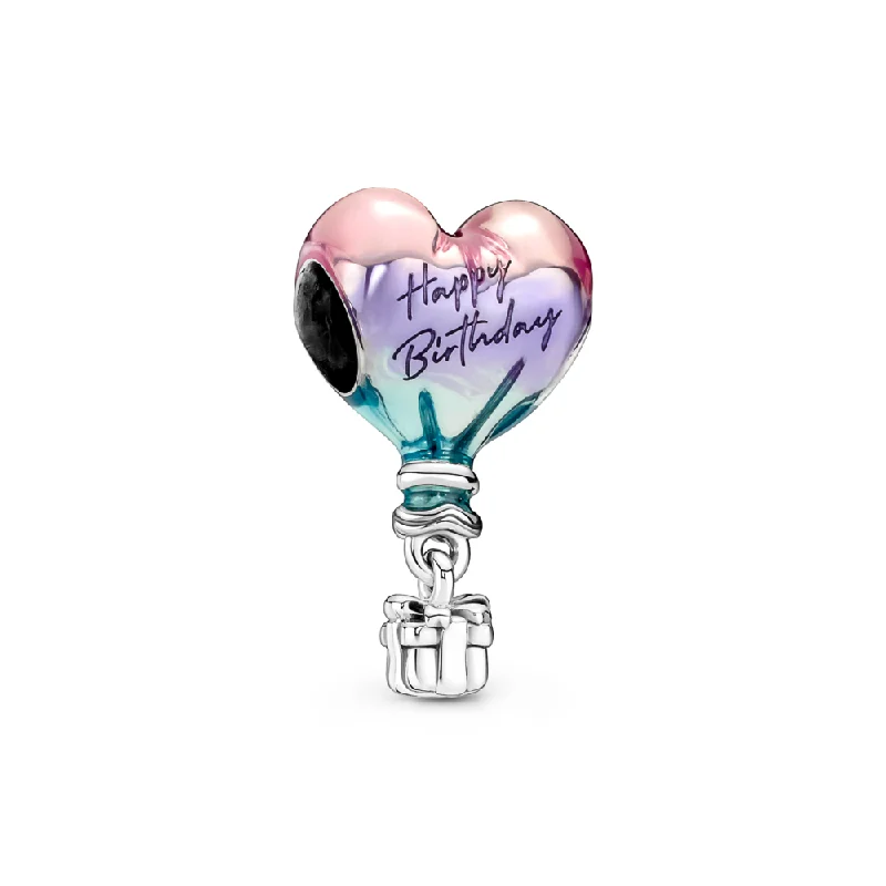 Happy Birthday Hot Air Balloon Charm