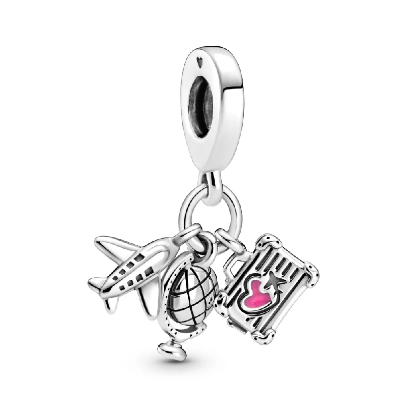 Special Sale On Handcrafted Jewelry – Shop Today Airplane, Globe & Suitcase Dangle Charm Special Sale On Handcrafted Jewelry – Shop Today Airplane, Globe & Suitcase Dangle Charm