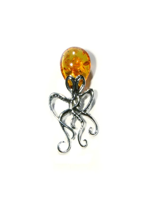 Exclusive Jewelry Discounts – Shop Now For Savings Amber Octopus Pendant