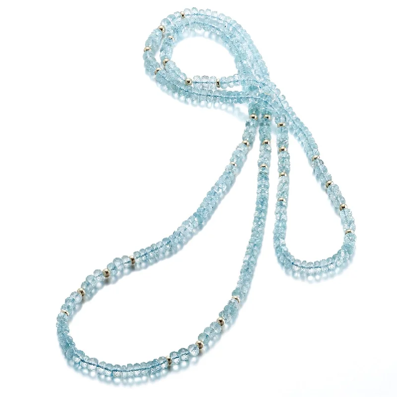 Sparkle For Less – Shop Our Limited-Time Jewelry Deals Faceted Aquamarine & Gold Rope Necklace Sparkle For Less – Shop Our Limited-Time Jewelry Deals Faceted Aquamarine & Gold Rope Necklace