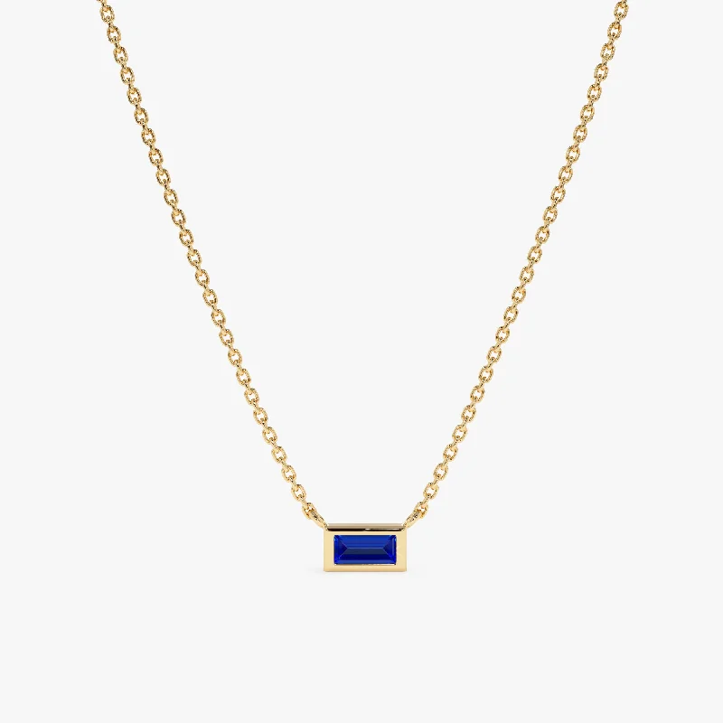 Dainty Sapphire Necklace, Teresa