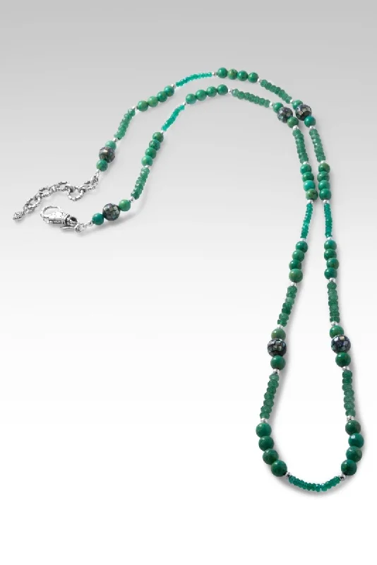 Beaded Green Howlite Necklace™ in Watermark