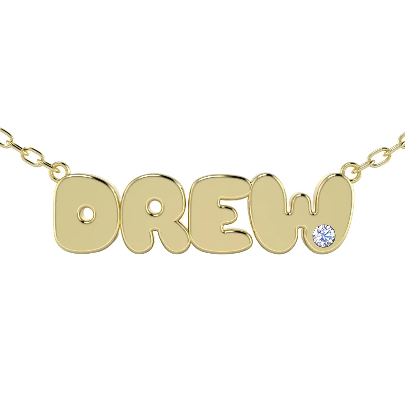 Bubble Name Necklace