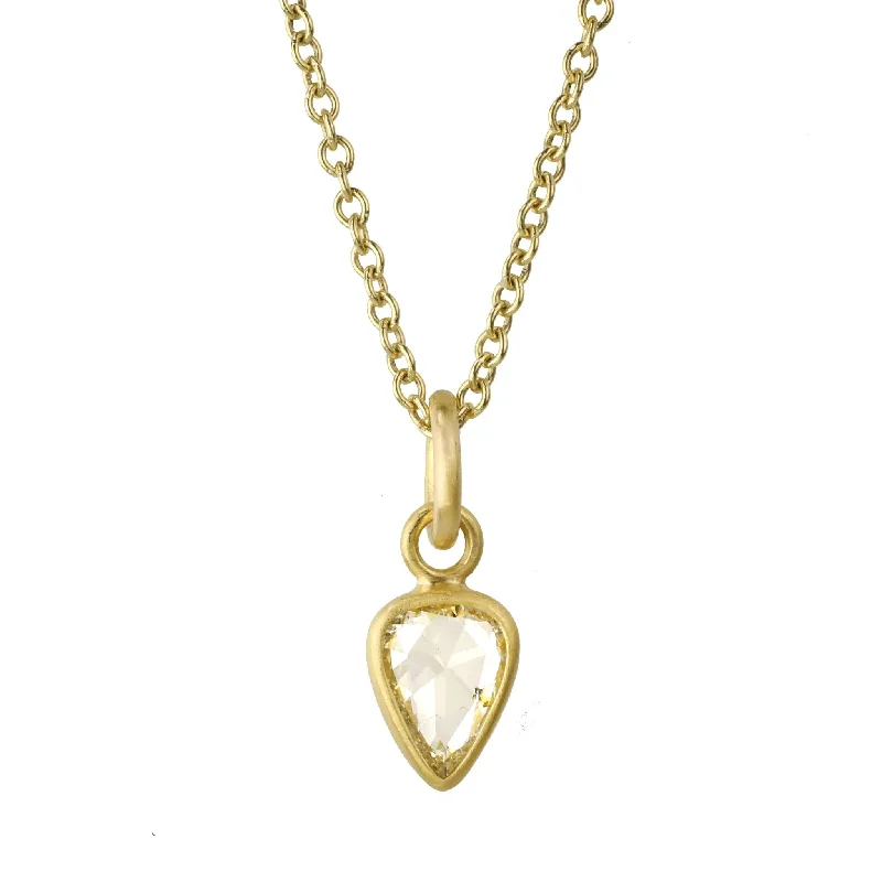 Jewelry Clearance Sale – Final Reductions 20 & 22K Gold Teardrop Rosecut White Diamond Pendant Jewelry Clearance Sale – Final Reductions 20 & 22K Gold Teardrop Rosecut White Diamond Pendant