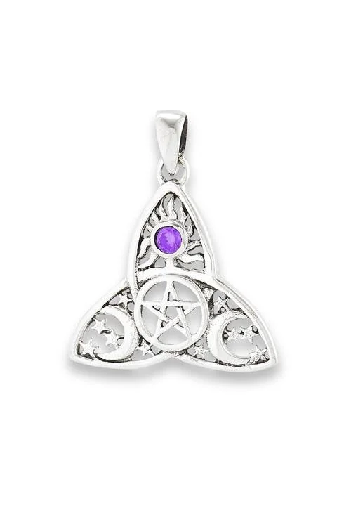 Flash Sale On Exquisite Jewelry – Don't Miss Out Celestial Triquetra Pendant
