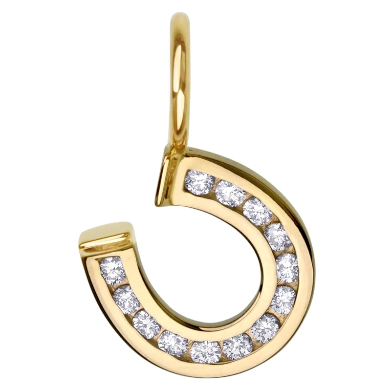 Special Deals On Handcrafted And Designer Jewelry Channel Set Horseshoe