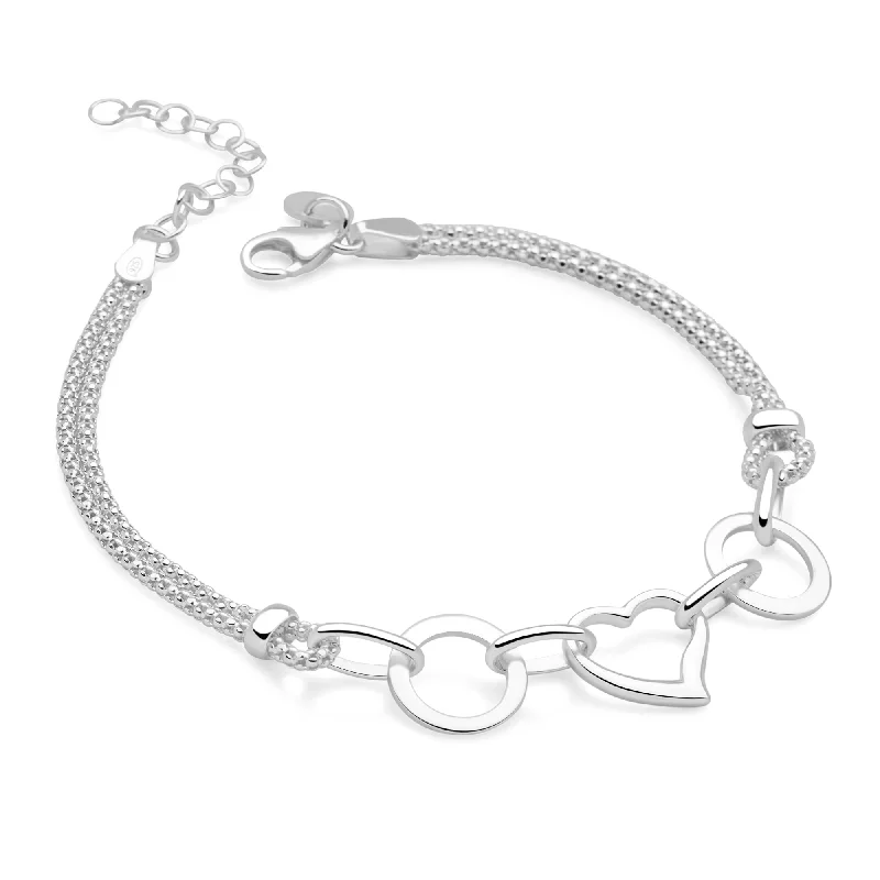Affordable Gold-Plated Jewelry For Modern Fashion City Heart Bracelet