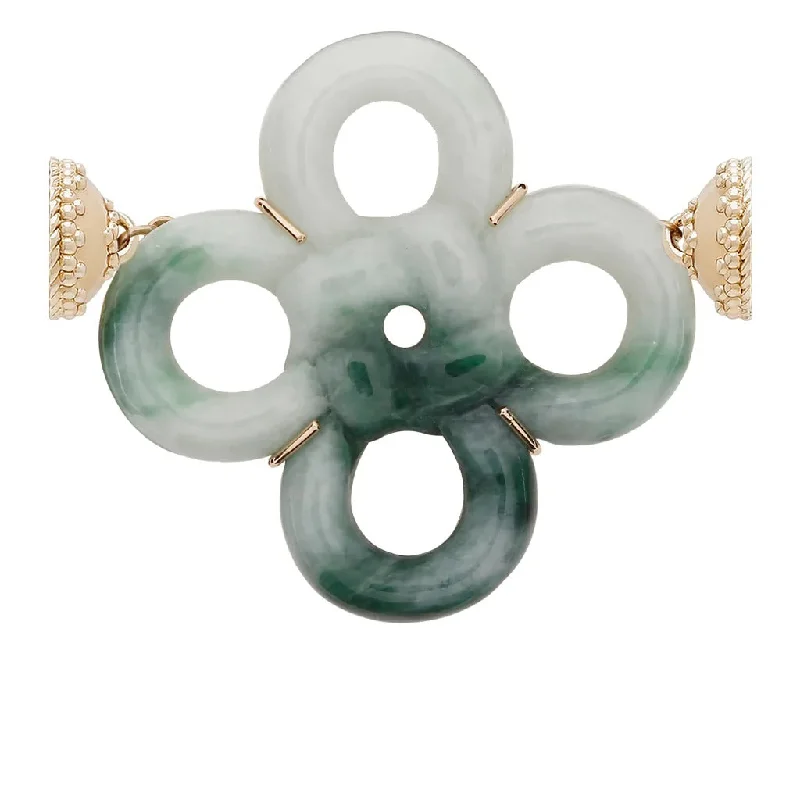 Flash Sale On Exquisite Jewelry – Don't Miss Out Clara Williams Burma Jade Knot Centerpiece