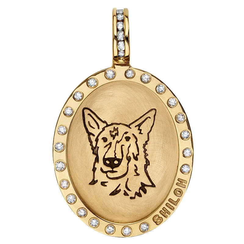 Get The Best Deals On Timeless Jewelry Pieces Commemorative Pet Oval Charm