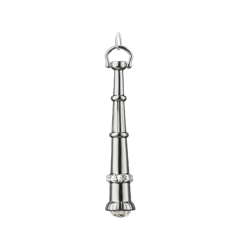 Bestselling Jewelry At Special Promotional Rates "Curiosity" Telescope Charm with Sapphires Bestselling Jewelry At Special Promotional Rates "Curiosity" Telescope Charm with Sapphires