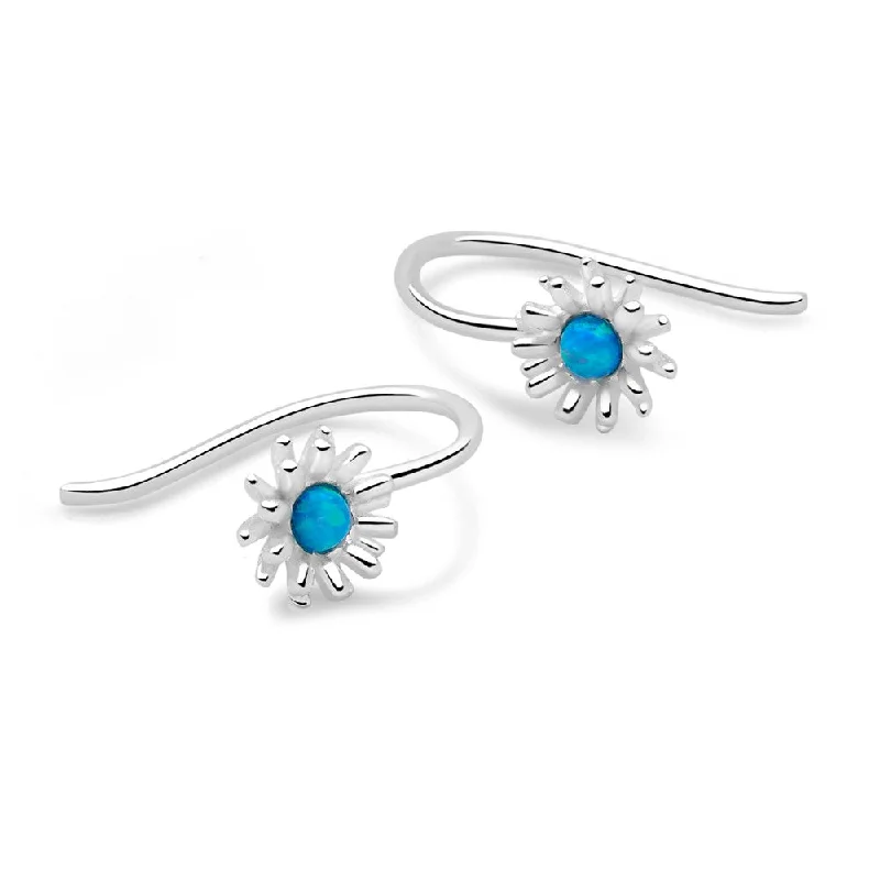 Stunning Jewelry At A Fraction Of The Price Daisy Blue Earrings