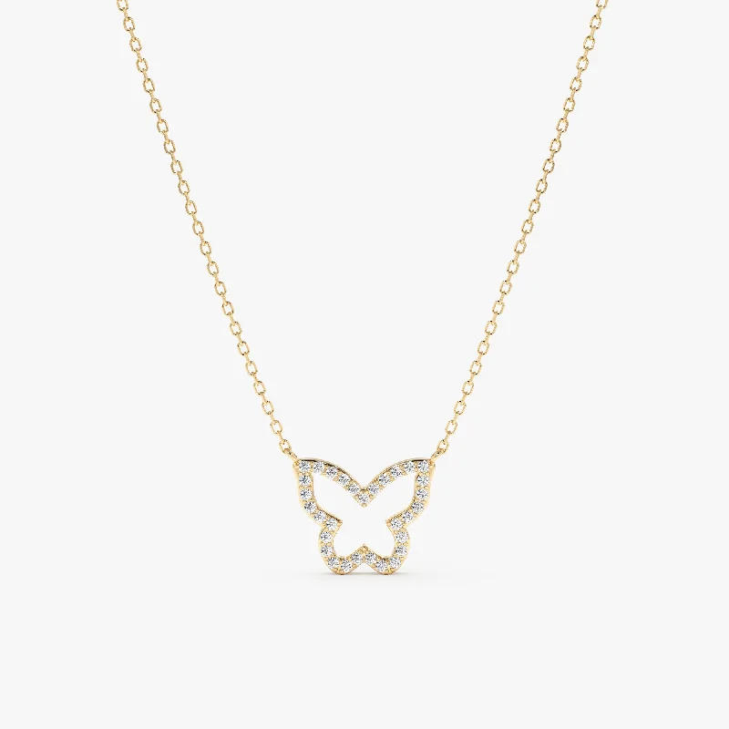 Dainty And Elegant Jewelry Now At Reduced Prices Diamond Butterfly Cutout Necklace, Asper Dainty And Elegant Jewelry Now At Reduced Prices Diamond Butterfly Cutout Necklace, Asper