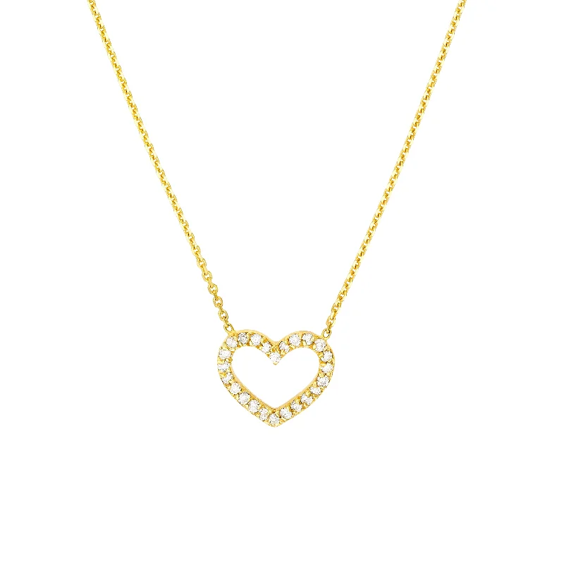 High-End Sparkle, Low-End Prices – Jewelry Sale Live Diamond Frame Heart Necklace