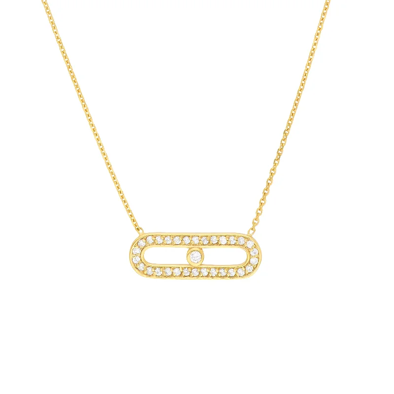 Best-Selling Jewelry Styles Now At Exclusive Discounts Diamond Paper Clip Element Necklace