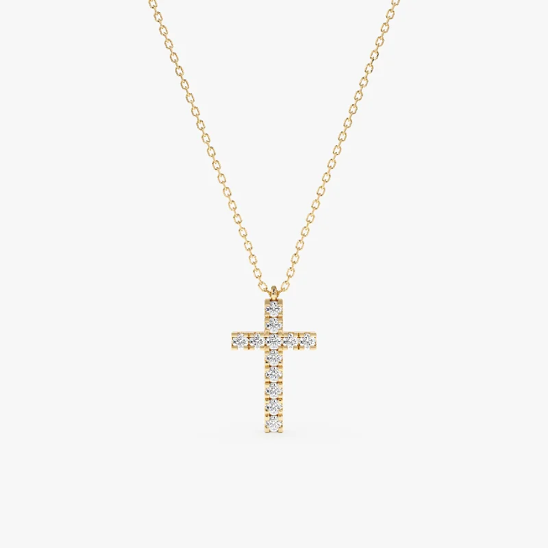 Get The Jewelry You Love At A Price You Love Diamond Paved Cross Necklace, Maria