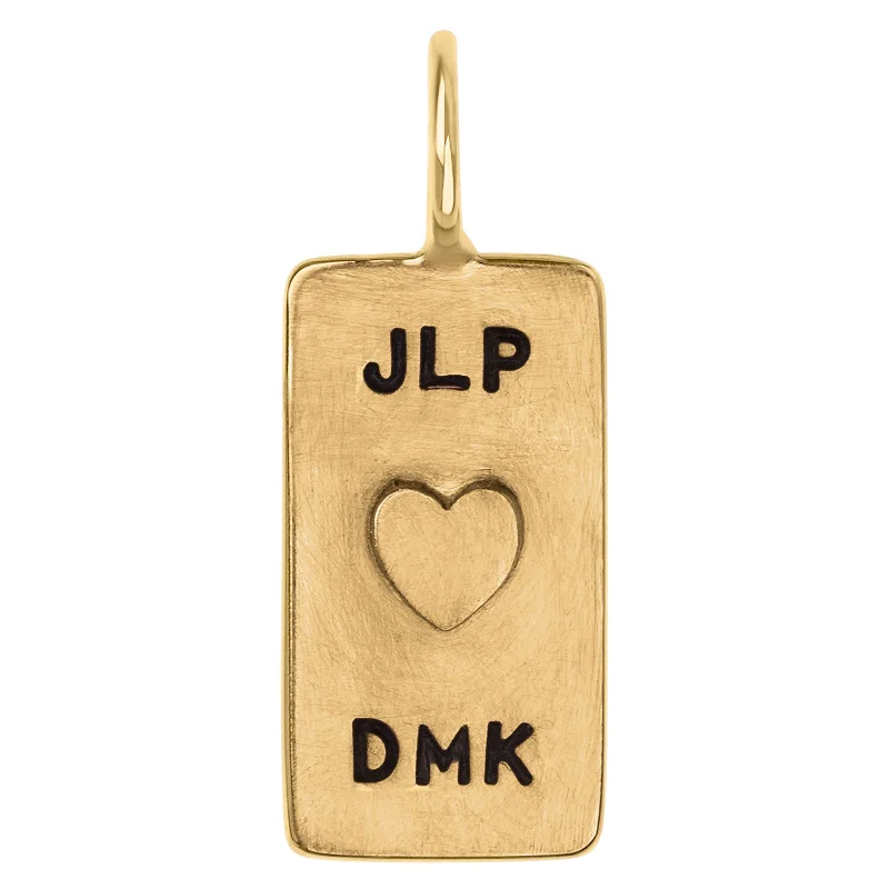 Grab Your Favorite Jewelry At The Lowest Prices Double Monogram and Date ID Tag