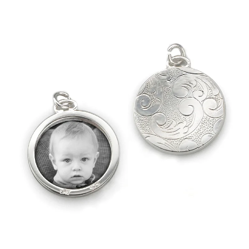 Special Jewelry Deals – Upgrade Your Collection Floral Half-Locket Charm in Silver