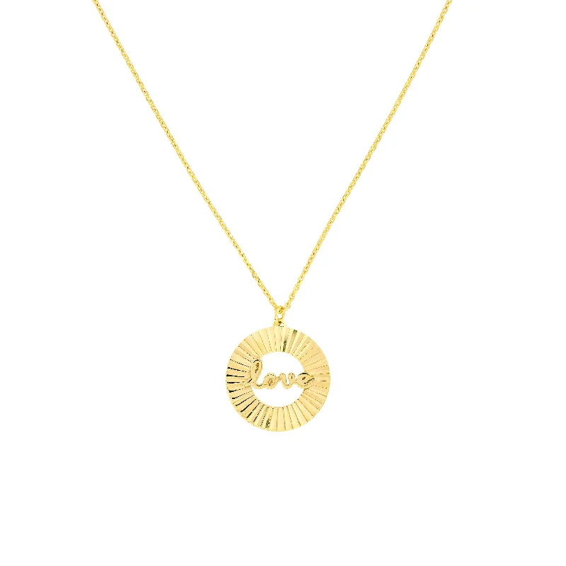 The Perfect Accessory For Less – Jewelry Sale Live Fluted Love Medallion Necklace
