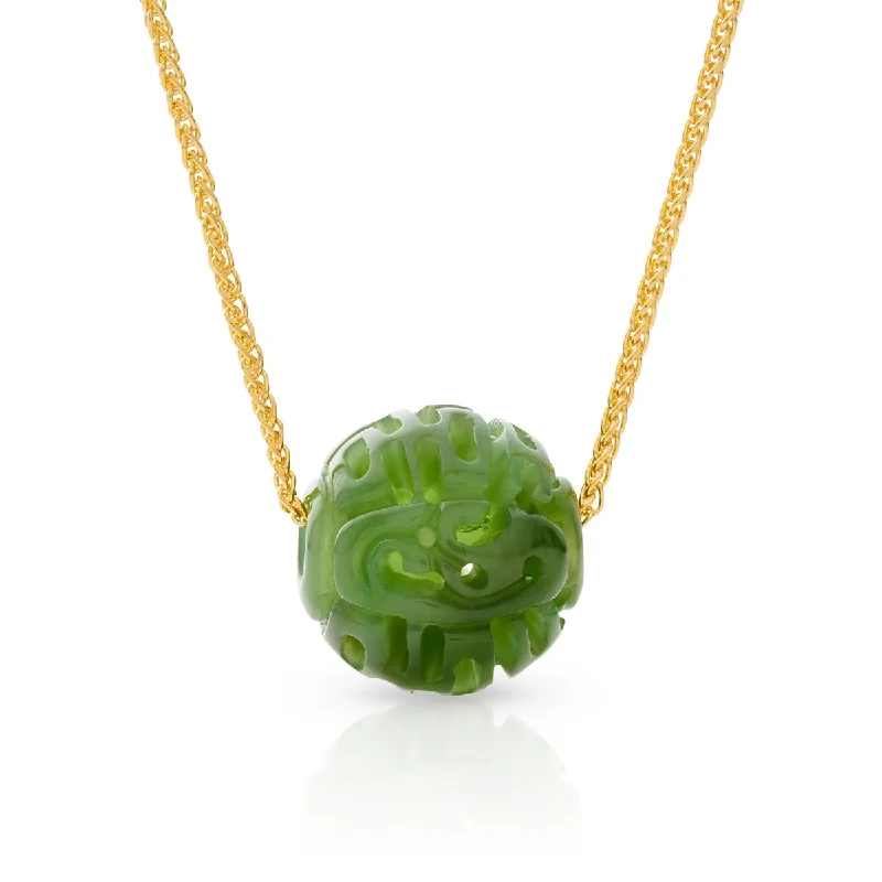 Jewelry Clearance – Final Chance To Save Big Green Nephrite Jade Dragon Ball Pendant Necklace Jewelry Clearance – Final Chance To Save Big Green Nephrite Jade Dragon Ball Pendant Necklace