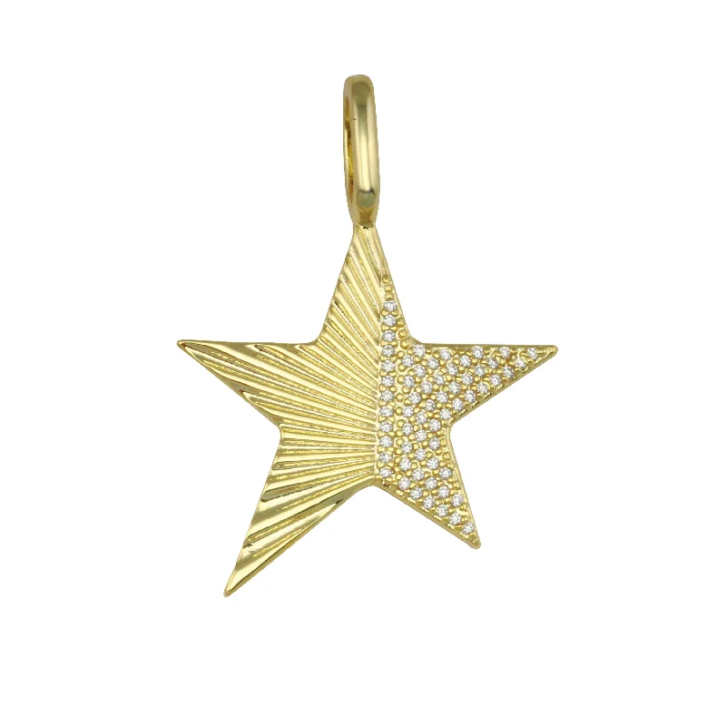 Half Fluted Star Charm