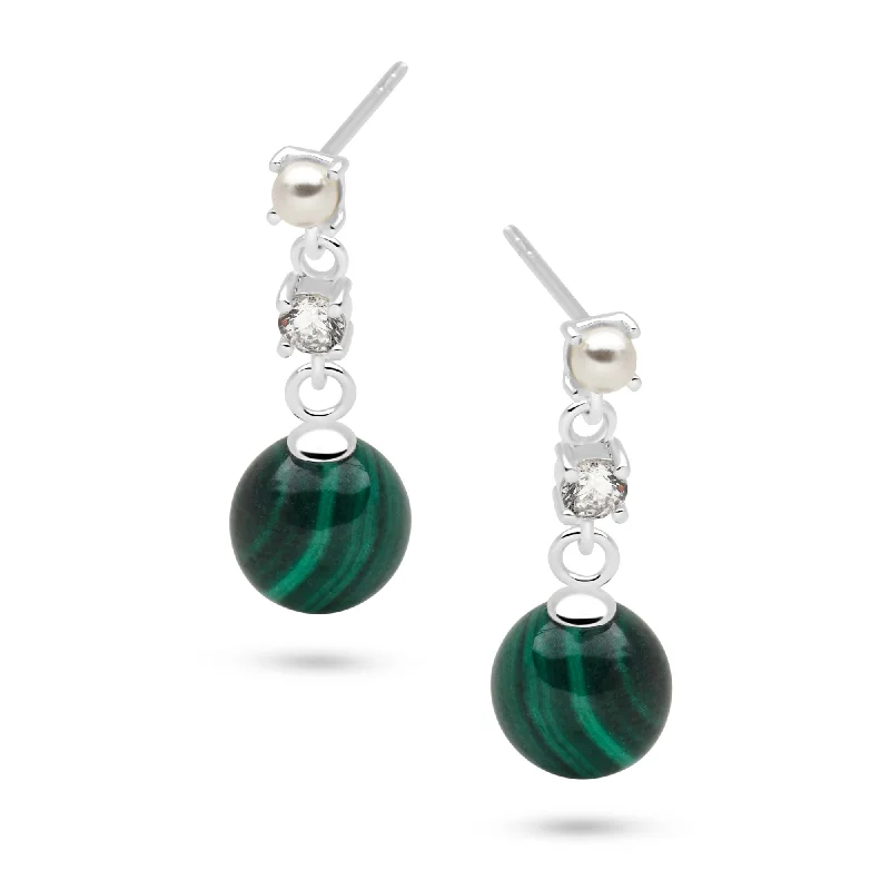 Handcrafted Beauty At Affordable Prices Imperial Malachite Earrings