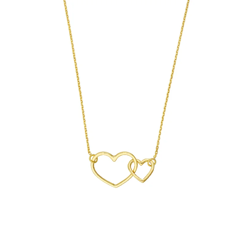 Discounted Jewelry For A Glamorous Look Interlocked Open Hearts Necklace