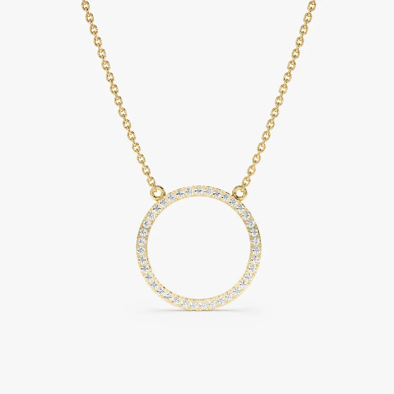 Shop Signature Jewelry Styles At Exclusive Prices Large Circle Of Life Diamond Necklace, Lola