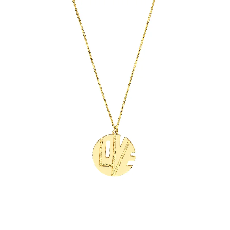Sparkle On A Budget – Fine Jewelry For Less Love Cutout Medallion Necklace