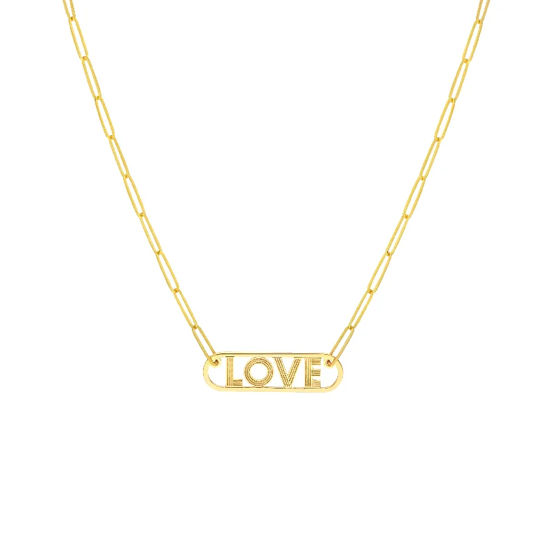 Best Jewelry Deals – Premium Quality At Exclusive Discounts Love Paper Clip Necklace