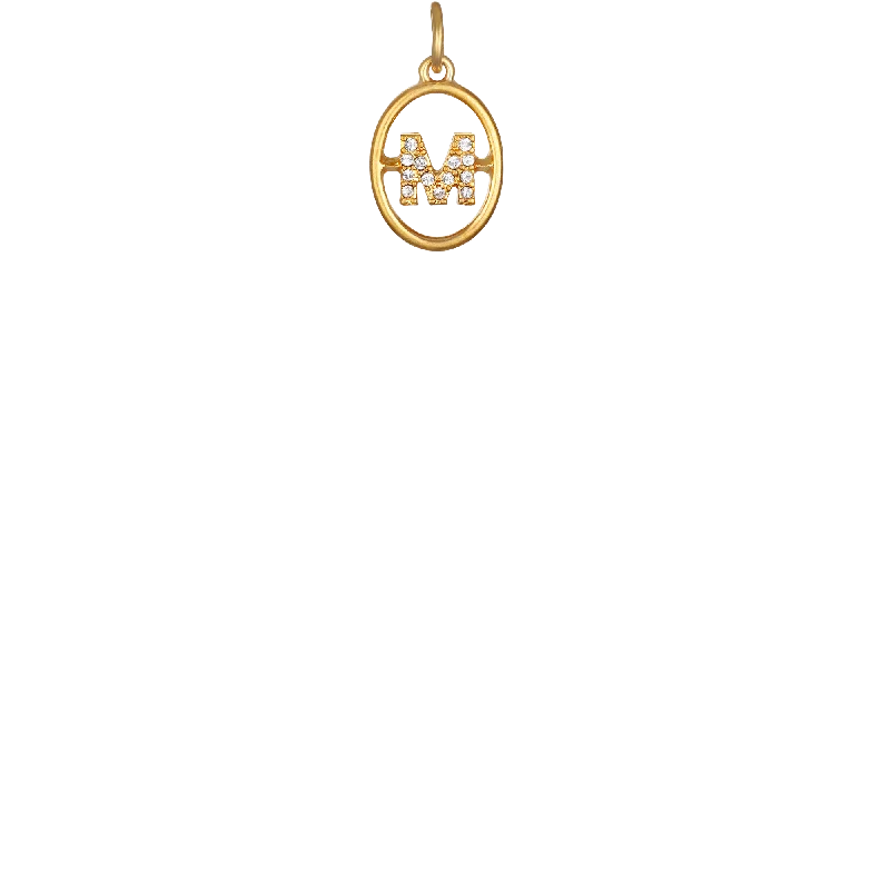 Make Your Outfit Shine With Discounted Jewelry "M" Chloe Initial - Gold