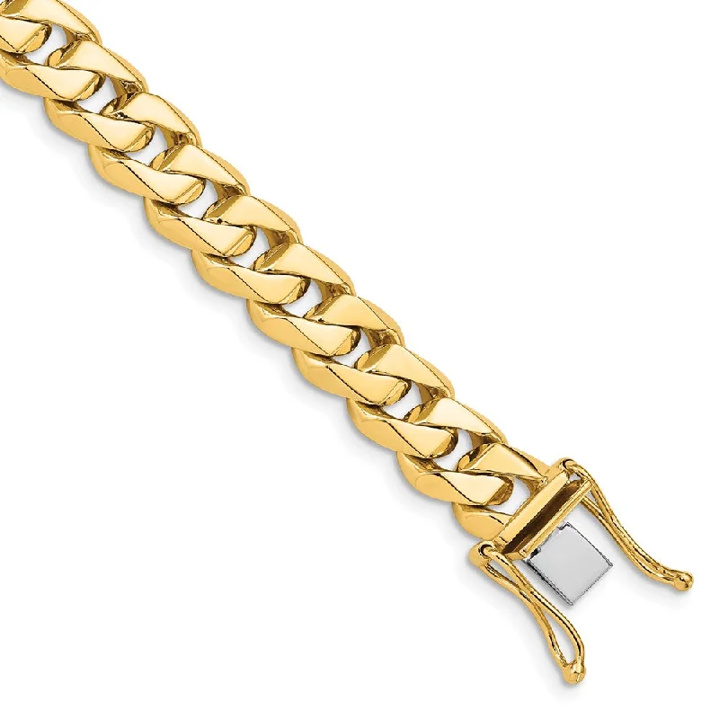Don't Miss Out On Bestselling Jewelry At Special Prices Men's 14k Yellow Gold, 10mm Traditional Curb Chain Bracelet - 8 Inch