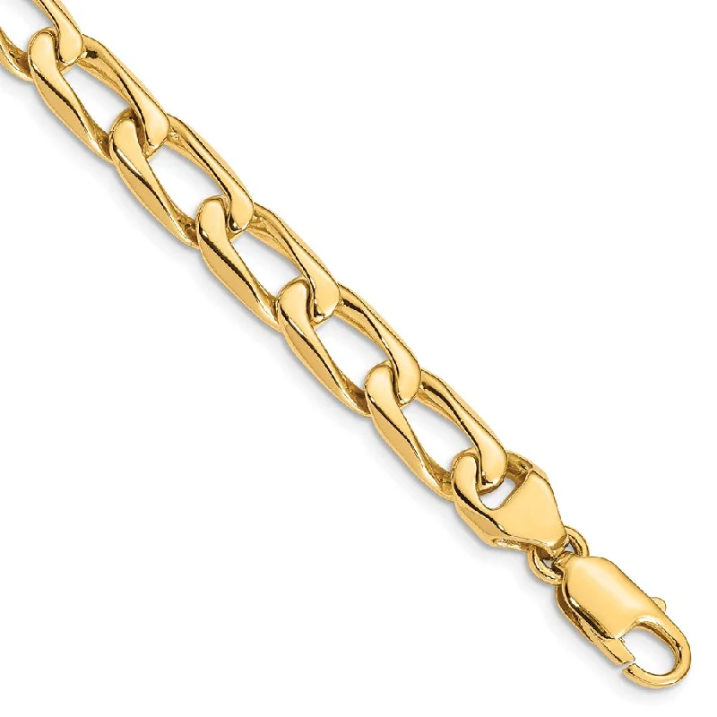 Once-A-Year Jewelry Deals – Shop Before They’Re Gone Men's 14k Yellow Gold, 8.5mm Solid Open Link Chain Bracelet