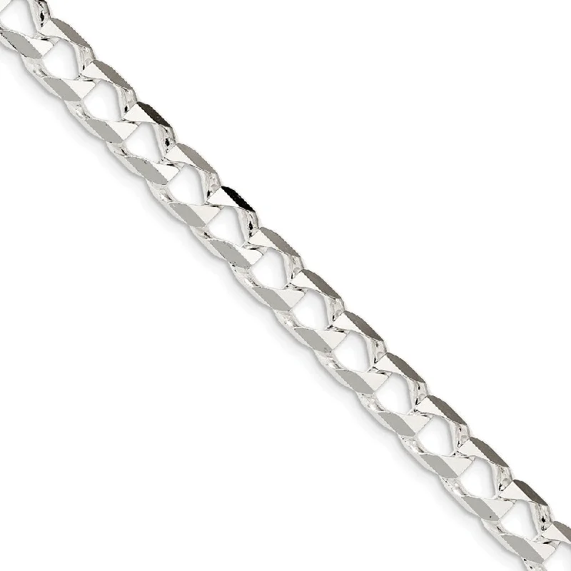 Exclusive Jewelry Markdowns – Limited-Time Offer Men's 8.5mm Sterling Silver Flat Square Curb Chain Bracelet Exclusive Jewelry Markdowns – Limited-Time Offer Men's 8.5mm Sterling Silver Flat Square Curb Chain Bracelet