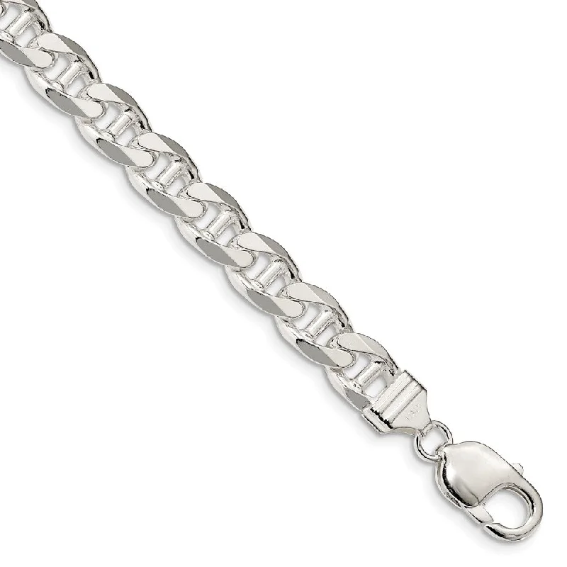 Don't Miss Out On Jaw-Dropping Jewelry Discounts Mens 9mm Sterling Silver Solid Flat Cuban Anchor Chain Bracelet Don't Miss Out On Jaw-Dropping Jewelry Discounts Mens 9mm Sterling Silver Solid Flat Cuban Anchor Chain Bracelet