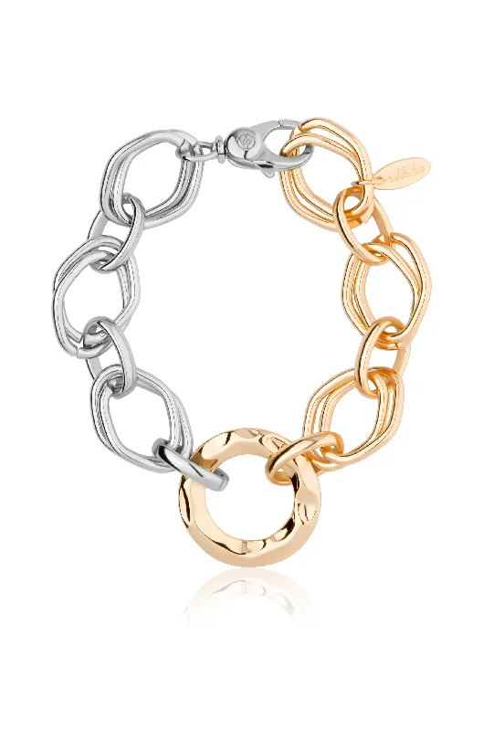 Trending Jewelry Styles Now At Limited-Time Discounts Mixed Metal Chain Link Bracelet Trending Jewelry Styles Now At Limited-Time Discounts Mixed Metal Chain Link Bracelet