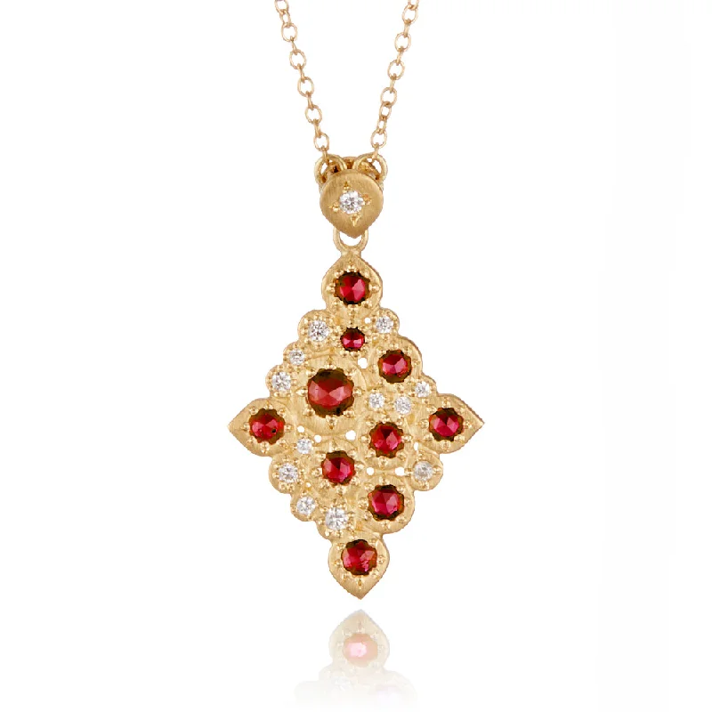 Limited-Time Jewelry Discounts – Shine Without The Splurge Ruby Mosaic Pendant Necklace Limited-Time Jewelry Discounts – Shine Without The Splurge Ruby Mosaic Pendant Necklace